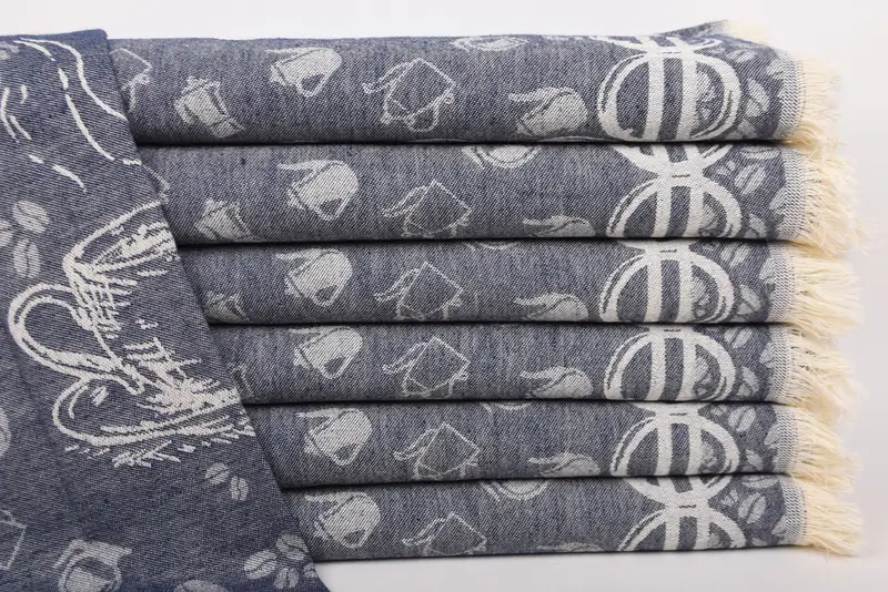 Bridesmaid Gifts, Personalized Gift, Bulk Order Towel, Kitchen Towel, Bachelorette Towel, Employee Gifts, 28x20 Cotton Coffee Patterned Towel - 2