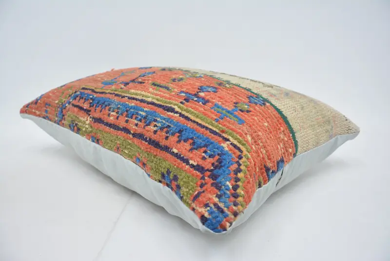 Orange & Beige Geometric Pillow, 20x28 Inches Decorative Pillow - 6