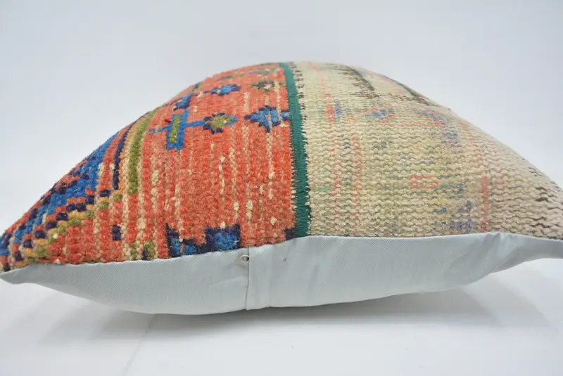 Orange & Beige Geometric Pillow, 20x28 Inches Decorative Pillow - 5