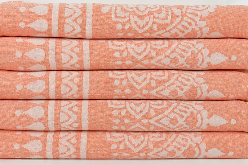 Cute Beach Towel, Wedding Gift, Bridesmaid Proposal Gift, 74x36 Cotton Floral Patterned Towel, Bridesmaid Gifts, Beach Size Towel, Custom Gift - 3