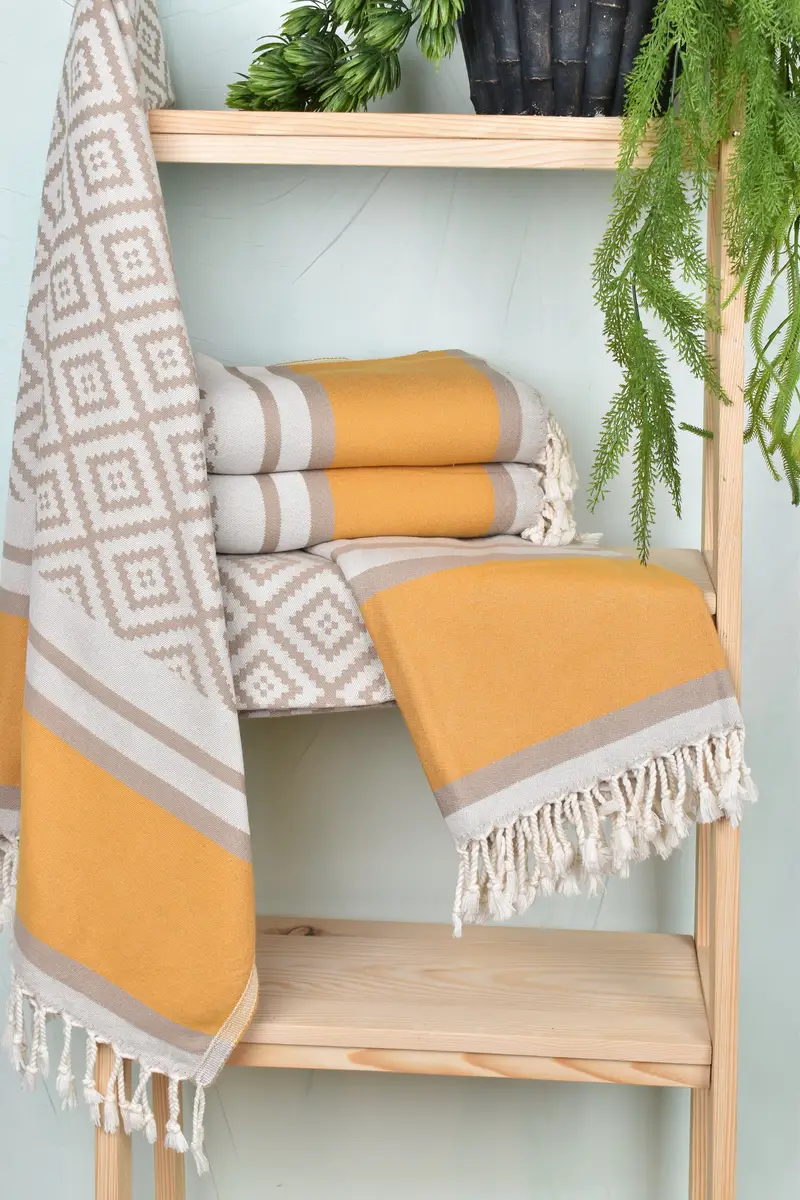 Memorial Gift, 70x36 Cotton Sun Design Towel, Gym Towel, Embroidered Towel, Bridesmaid Gift, Turkish Towel Beach, Peshtemal Towel, Embroidery Towel - 7