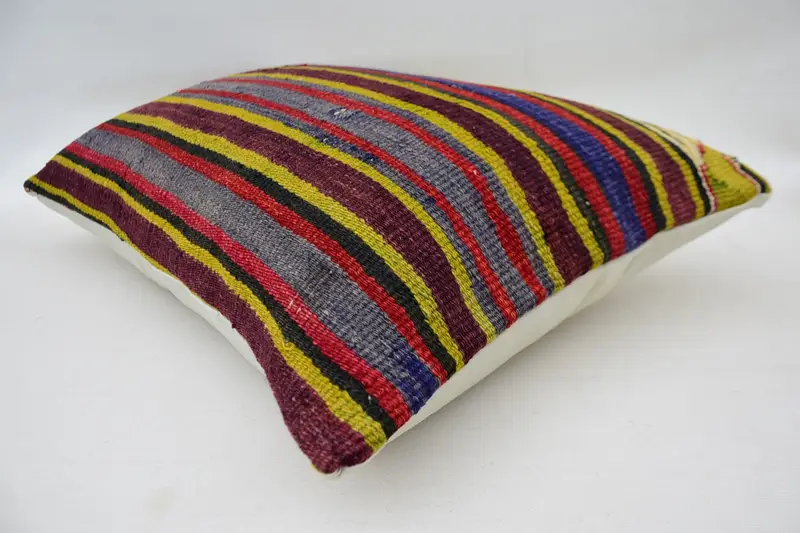 16x24 Green Cushion Case, Pillow Case, Interior Designer Pillow, Ethnical Kilim Rug Pillow, Pillow for Couch, Ethnic Pillow Cover Cushion Cover - 6