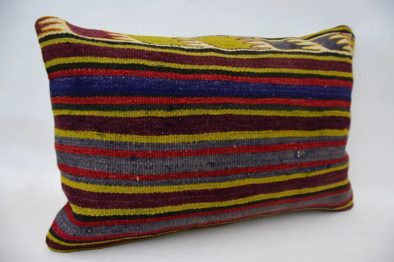16x24 Green Cushion Case, Pillow Case, Interior Designer Pillow, Ethnical Kilim Rug Pillow, Pillow for Couch, Ethnic Pillow Cover Cushion Cover - 2