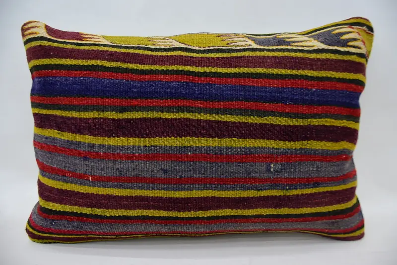 16x24 Green Cushion Case, Pillow Case, Interior Designer Pillow, Ethnical Kilim Rug Pillow, Pillow for Couch, Ethnic Pillow Cover Cushion Cover - 4