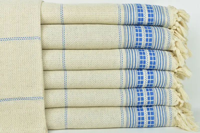 Tablecloth, 96x94 Linen Striped Towel, Personalized Gifts, Turkish Bedspread, Personalize Gift, Boho Throw Blankets, Valentine Day Gift For Her - 1