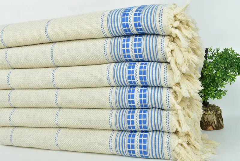 Tablecloth, 96x94 Linen Striped Towel, Personalized Gifts, Turkish Bedspread, Personalize Gift, Boho Throw Blankets, Valentine Day Gift For Her - 3