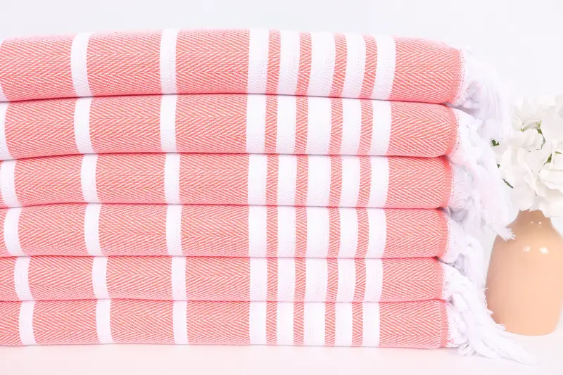 Turkish Tea Towel, Bathroom Towels, Wedding Anniversary Gift, Turkish Hand Towel, 40x20 Cotton Zig zag Towel, Wedding Gift For Bride, Gym Towel - 3