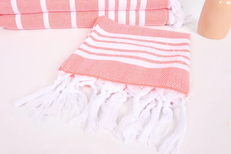 Turkish Tea Towel, Bathroom Towels, Wedding Anniversary Gift, Turkish Hand Towel, 40x20 Cotton Zig zag Towel, Wedding Gift For Bride, Gym Towel - 5