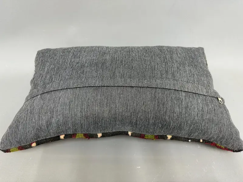 Handwoven Cushion Case, Pillow Cover, 12x20 Brown Cushion, Throw Kilim Pillow, Handwoven Pillow Cover Cushion, Boho Pillow, Turkish Pillow - 7