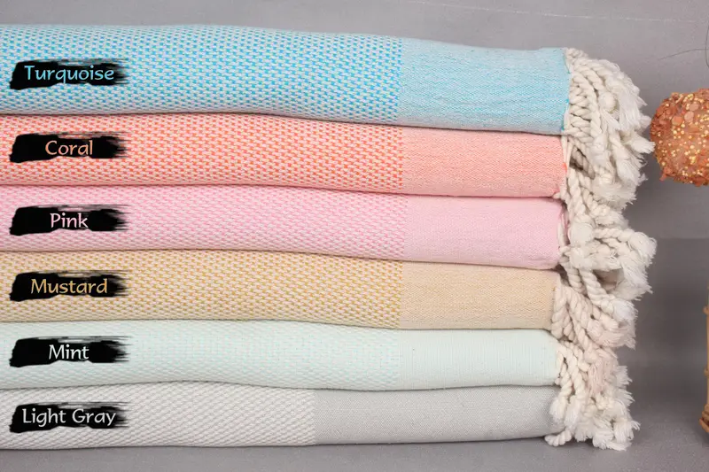 Scarf Towel, Personalized Gift, Quick-dry towel, Turkish Towel USA, Turkish Beach Towel Monogram, Valentines Day Gift, 70x40 Cotton Geometric Towel - 1