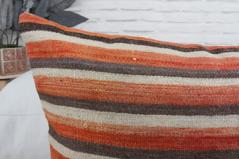 Turkish Pillow, Gift Pillow, Interior Designer Pillow, Ottoman Pillow Cover, Garden Pillow, 20x28 Red Pillow Case, Sustainable Cushion, Pillow Sham - 5