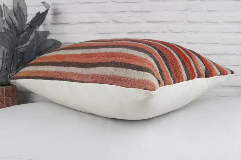 Turkish Pillow, Gift Pillow, Interior Designer Pillow, Ottoman Pillow Cover, Garden Pillow, 20x28 Red Pillow Case, Sustainable Cushion, Pillow Sham - 7