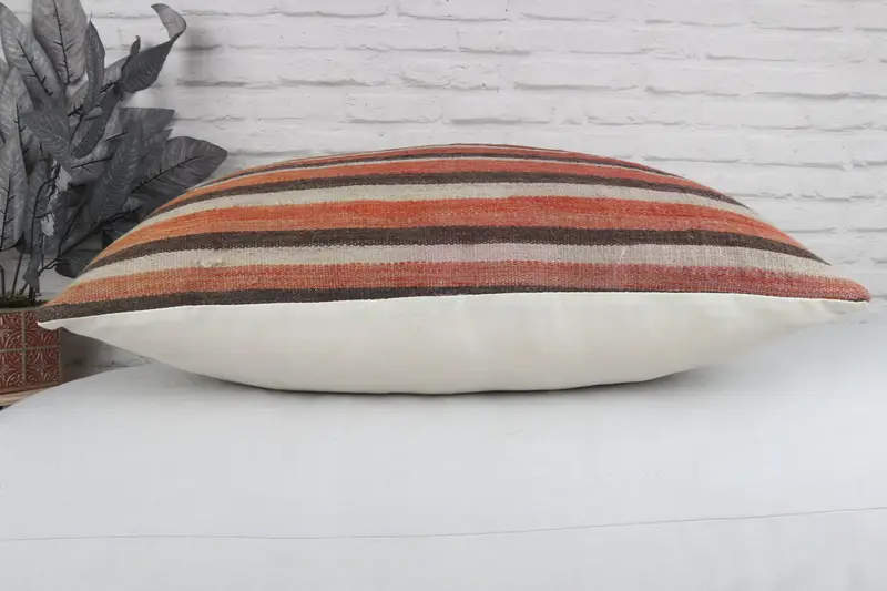 Turkish Pillow, Gift Pillow, Interior Designer Pillow, Ottoman Pillow Cover, Garden Pillow, 20x28 Red Pillow Case, Sustainable Cushion, Pillow Sham - 6