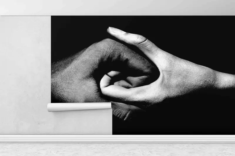 Modern Mural, Yin and Yang Wall Print, Handi Wall Paper, Custom Wall Paper, Peel And Stick Wallpaper, Motivation Wall Paper, 3D Wall Art, - 7