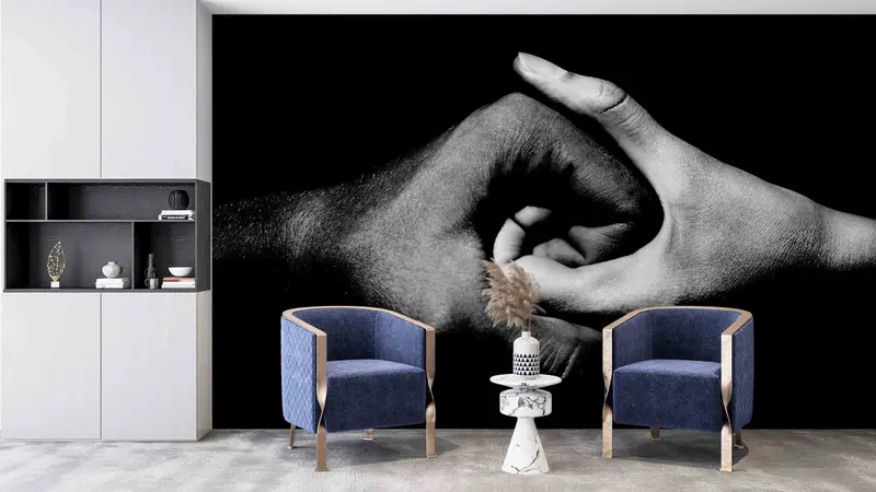 Modern Mural, Yin and Yang Wall Print, Handi Wall Paper, Custom Wall Paper, Peel And Stick Wallpaper, Motivation Wall Paper, 3D Wall Art, - 8