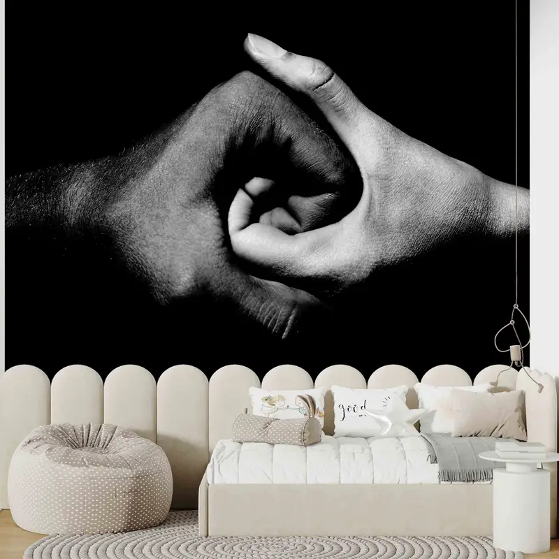 Modern Mural, Yin and Yang Wall Print, Handi Wall Paper, Custom Wall Paper, Peel And Stick Wallpaper, Motivation Wall Paper, 3D Wall Art, - 4
