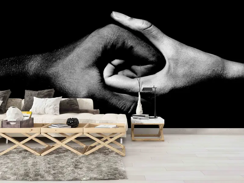 Modern Mural, Yin and Yang Wall Print, Handi Wall Paper, Custom Wall Paper, Peel And Stick Wallpaper, Motivation Wall Paper, 3D Wall Art, - 1