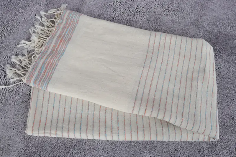 Gift For Her, Lightweight towel, 68x36 Cotton Striped Towel, Guest Towel, Personalized Turkish Towel, Personalized Gift For Her, Beach Wedding Favor - 6