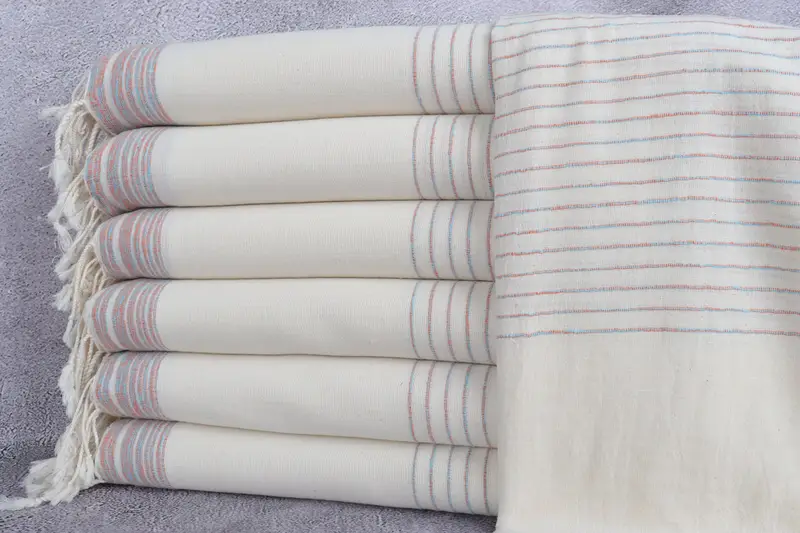 Gift For Her, Lightweight towel, 68x36 Cotton Striped Towel, Guest Towel, Personalized Turkish Towel, Personalized Gift For Her, Beach Wedding Favor - 1
