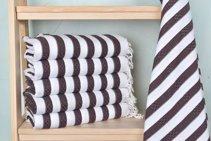 70x36 Cotton Striped Towel, Sand-free towel, Turkish beach towel with fringe, Christmas Gift, Bridal Shower Favors, Yoga Towel, Sand-resistant towel - 1
