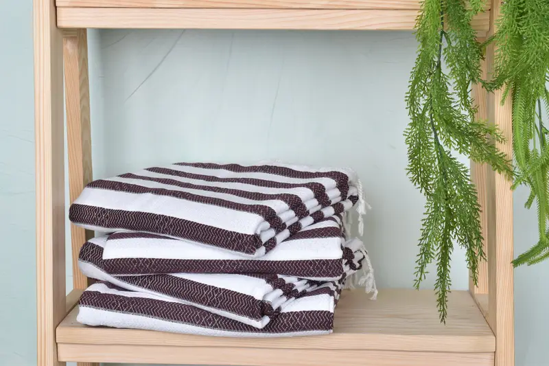 70x36 Cotton Striped Towel, Sand-free towel, Turkish beach towel with fringe, Christmas Gift, Bridal Shower Favors, Yoga Towel, Sand-resistant towel - 7