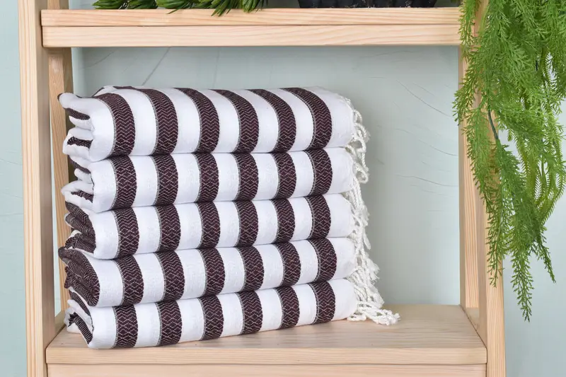 70x36 Cotton Striped Towel, Sand-free towel, Turkish beach towel with fringe, Christmas Gift, Bridal Shower Favors, Yoga Towel, Sand-resistant towel - 2