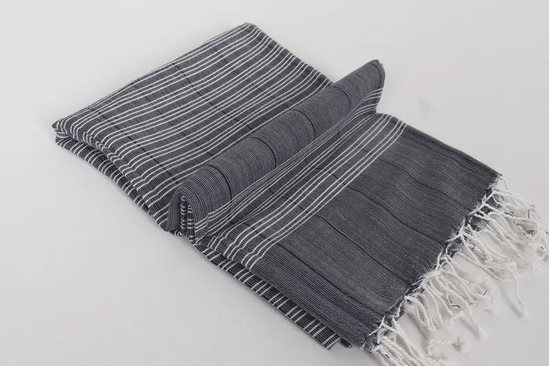 Valentines Day Gift For Him, Beach Towel Gift, Yoga Towel, Turkish hand towel, Best Beach Towel, Custom Wedding Towel, 70x40 Cotton Striped Towel - 6