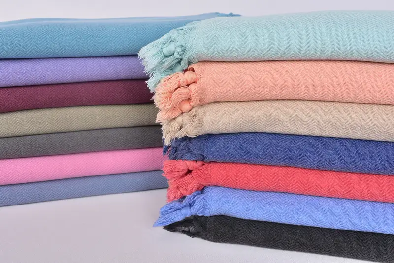 Family Gift, Organic Towel, Gym Towel, Sand-free towel, Organic Turkish towel, Custom Towel Beach, Lightweight towel, 64x40 Cotton Herringbone Towel - 1