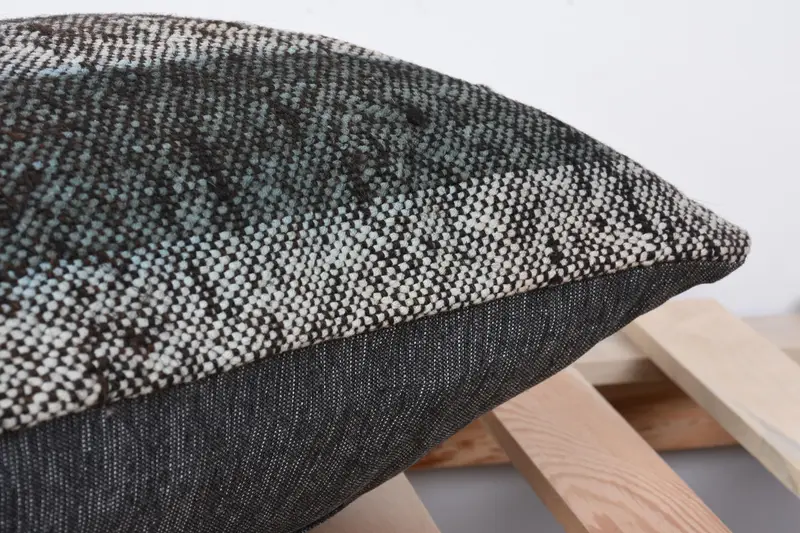 Antik Kissen, Sofa -Kissen, Kissenbedeckung, 12x24 graues Kissen, Pastellkissengehäuse, Kilimkissenbedeckung, Muster -Wurfkissen -Hülle, Kilimkissen - 7