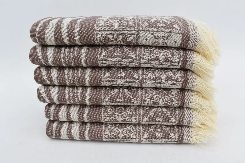 Yaz Hediyesi, Monogram Mutfak Havlu, Düğün Favorları, Büyükanne Hediyesi, 28x20 Pamuklu Çizgili Havlu, Seyahat Havlu, Türk Çay Havlusu, Konuk Havlu - 3