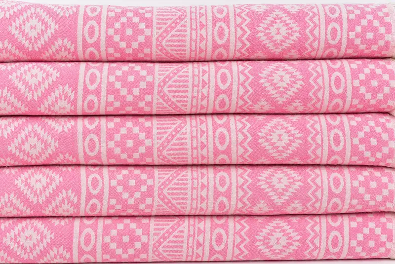 68x36 Cotton Geometric Towel, Beach Theme Wedding Gift, Travel Towel, Bridesmaid Gifts, Quick-dry peshtemal, Engagement Gift, Custom Wedding Gifts - 3