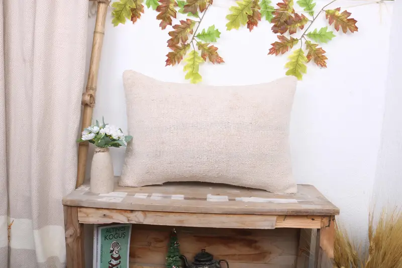 Handgefertigtes südwestliches besticktes Kissen, 16x24 Vintage Wurfkissen