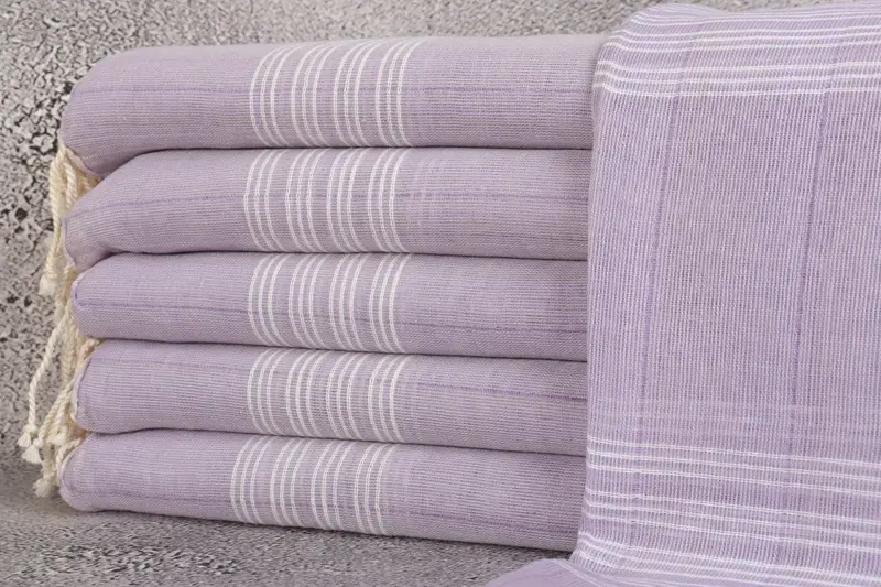 Guest Towel, Summer Gift Ideas, Family Gift, Gift For Him, Bachelor Gifts, Housewarming Gift, 70x40 Cotton Striped Towel, Family Gift Basket - 1