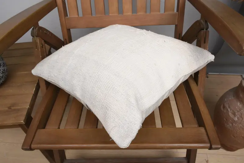 Couch Cushion Cover, Kilim Cushion Sham, Cushion Cover, Turkish Pillow, Office Chair Pillow Case, 16x16 White Pillow Sham, Antique Pillows - 4