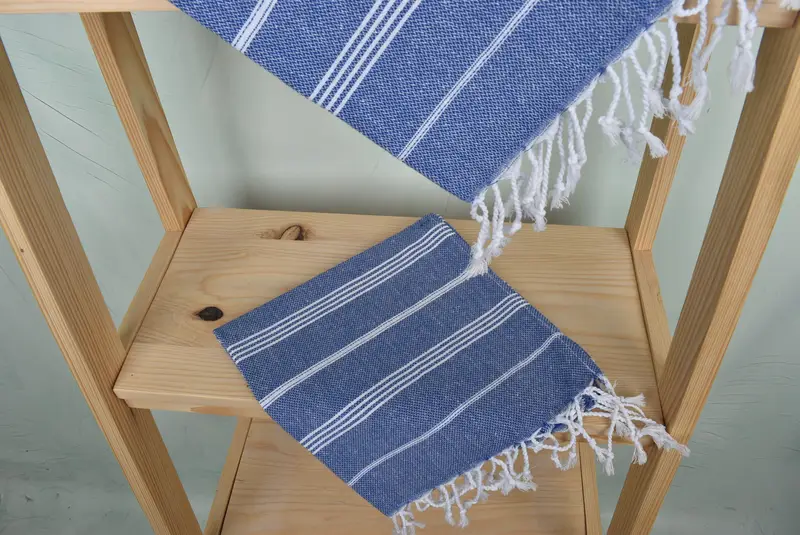 Monogrammed Hand Towel, Personalized Gifts, 38x18 Cotton Striped Towel, Personalized Turkish Towel, Turkish Towel Monogram, Bathroom Towels - 5