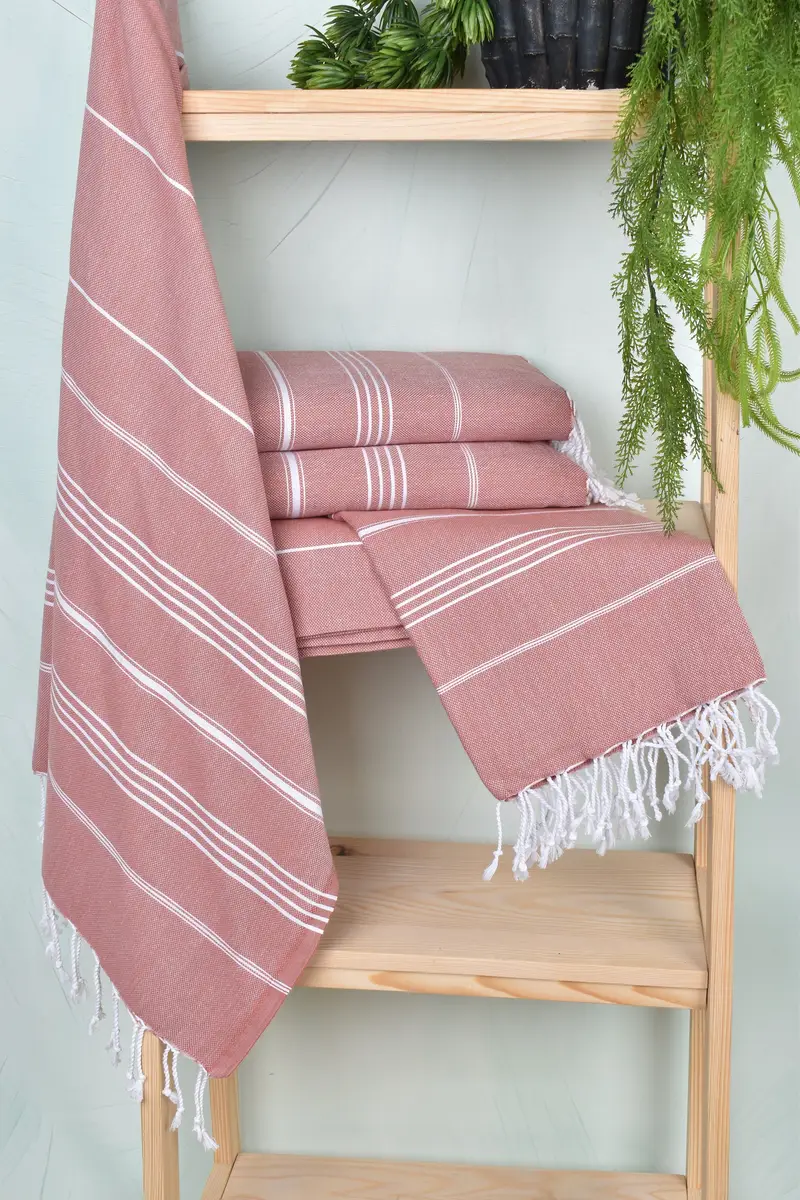 Gift For Her, Turkish towel, Bridesmaid Gifts Personalized, Bachelor Towel, 70x40 Cotton Striped Towel, Organic Towel, Sand-resistant towel - 6