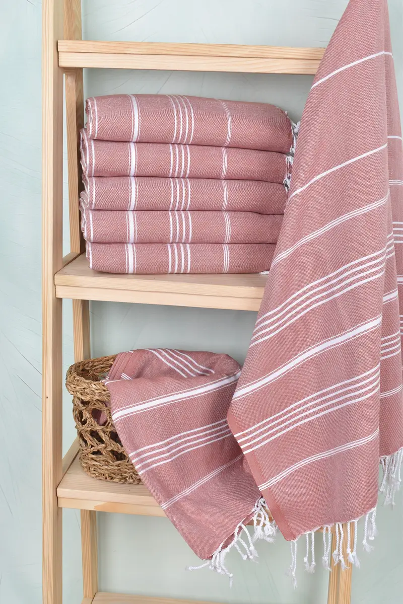 Gift For Her, Turkish towel, Bridesmaid Gifts Personalized, Bachelor Towel, 70x40 Cotton Striped Towel, Organic Towel, Sand-resistant towel - 3