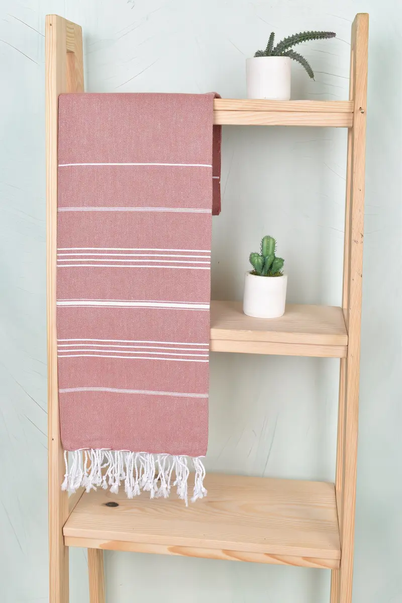 Gift For Her, Turkish towel, Bridesmaid Gifts Personalized, Bachelor Towel, 70x40 Cotton Striped Towel, Organic Towel, Sand-resistant towel - 8