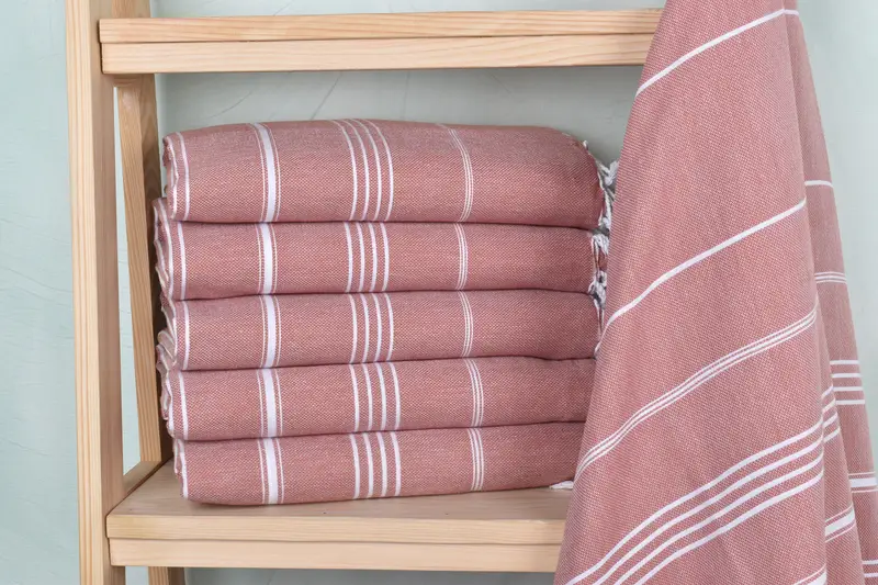 Gift For Her, Turkish towel, Bridesmaid Gifts Personalized, Bachelor Towel, 70x40 Cotton Striped Towel, Organic Towel, Sand-resistant towel - 2