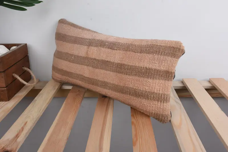 Home Decor Pillow, Traditional Cushion Cover, Accent Cushion Case, 8x16 Beige Pillow Case, Pillow for Sofa, Boho Pillow, Tapestry Cushion, Cushion - 5