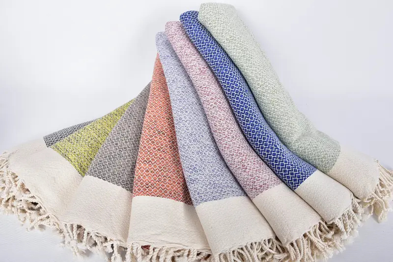76x36 Cotton Diamond Towel, Bridal Party Gifts, Travel towel, Bridesmaid Gift, Unique Turkish towel with custom embroidery USA, Quick-dry towel - 4