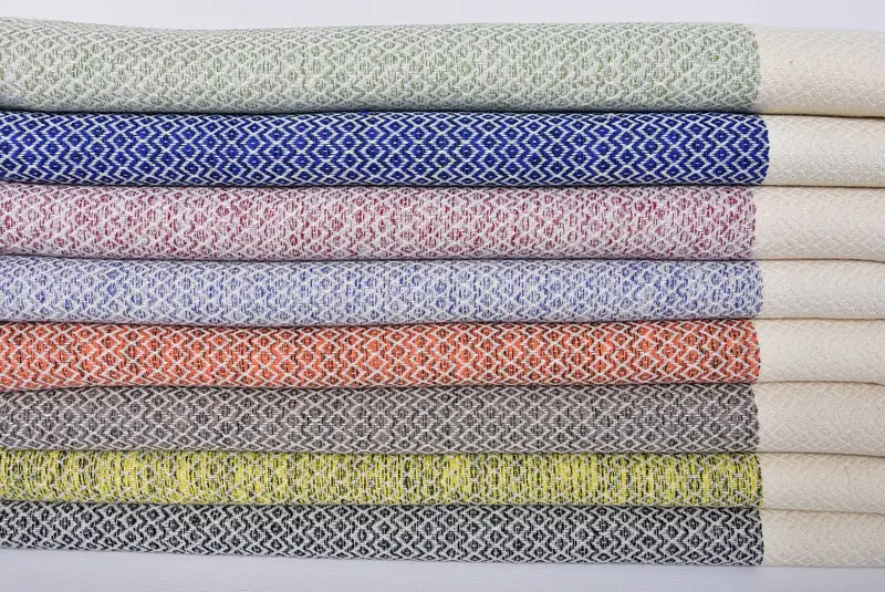 76x36 Cotton Diamond Towel, Bridal Party Gifts, Travel towel, Bridesmaid Gift, Unique Turkish towel with custom embroidery USA, Quick-dry towel - 2