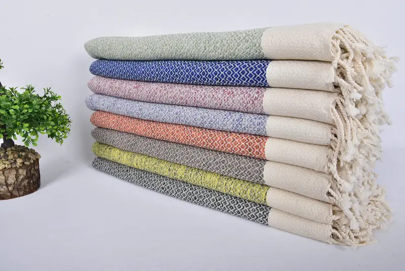 76x36 Cotton Diamond Towel, Bridal Party Gifts, Travel towel, Bridesmaid Gift, Unique Turkish towel with custom embroidery USA, Quick-dry towel - 3