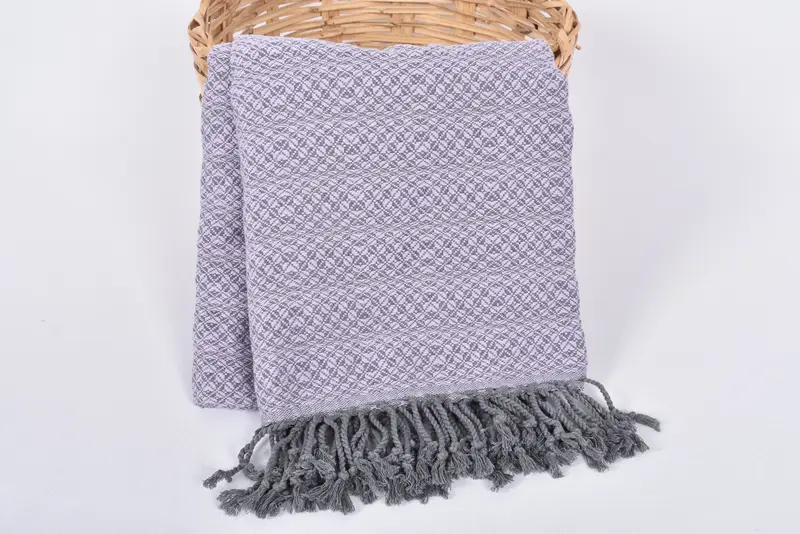 Personalized Towel, Gym Towel, Anniversary Gift For Her, Gifts For Him, 70x40 Cotton Geometric Towel, Wedding Hand Made Gift, Turkish towel - 5