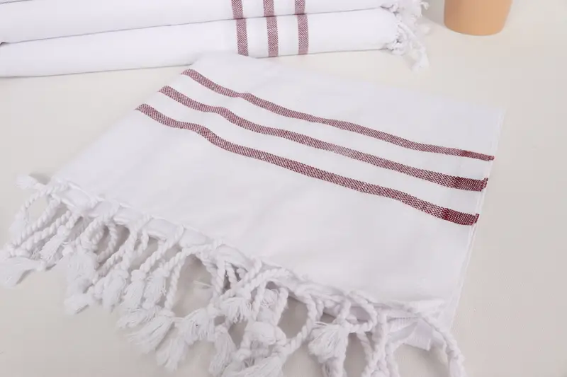 Personalized Kitchen Towel, Wedding Gift, 40x24 Cotton Striped Towel, Towel With Name, Birthday Gift, Monogrammed Hand Towel, Gift For The Home - 5