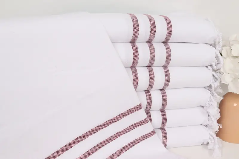 Personalized Kitchen Towel, Wedding Gift, 40x24 Cotton Striped Towel, Towel With Name, Birthday Gift, Monogrammed Hand Towel, Gift For The Home - 1
