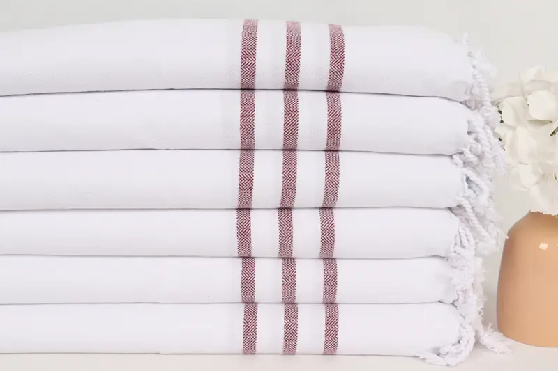 Personalized Kitchen Towel, Wedding Gift, 40x24 Cotton Striped Towel, Towel With Name, Birthday Gift, Monogrammed Hand Towel, Gift For The Home - 3