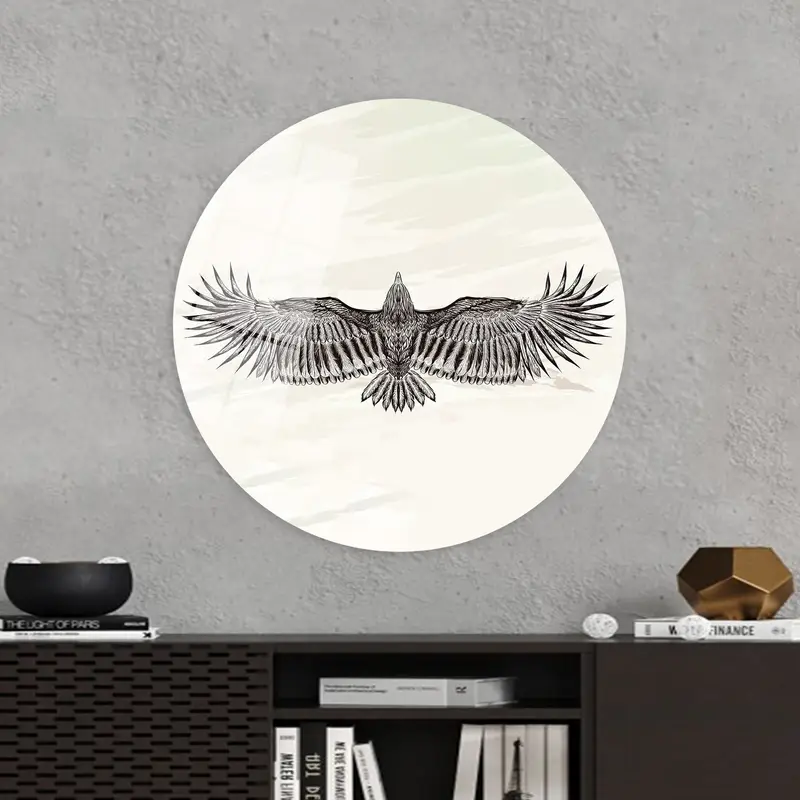 Majestic Condor Soaring: Abstract Bird Printed Canvas Art