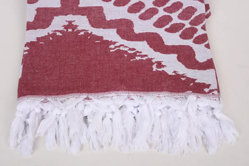 Monogram Beach Blanket, 80x60 Cotton Set of 5 Towel, Woven Throw Blanket, Bachelorette Party Favors, Bachelor Gifts, Custom Wedding Gifts - 4