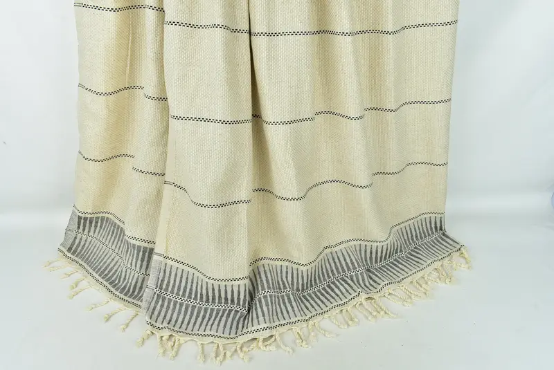 Best Friend Wedding Gift, 104x96 Cotton Striped Towel, Turkish Blanket, Throw Blanket Couch, Monogram Blanket, Personalised Gift, Turkish Bedspread - 8